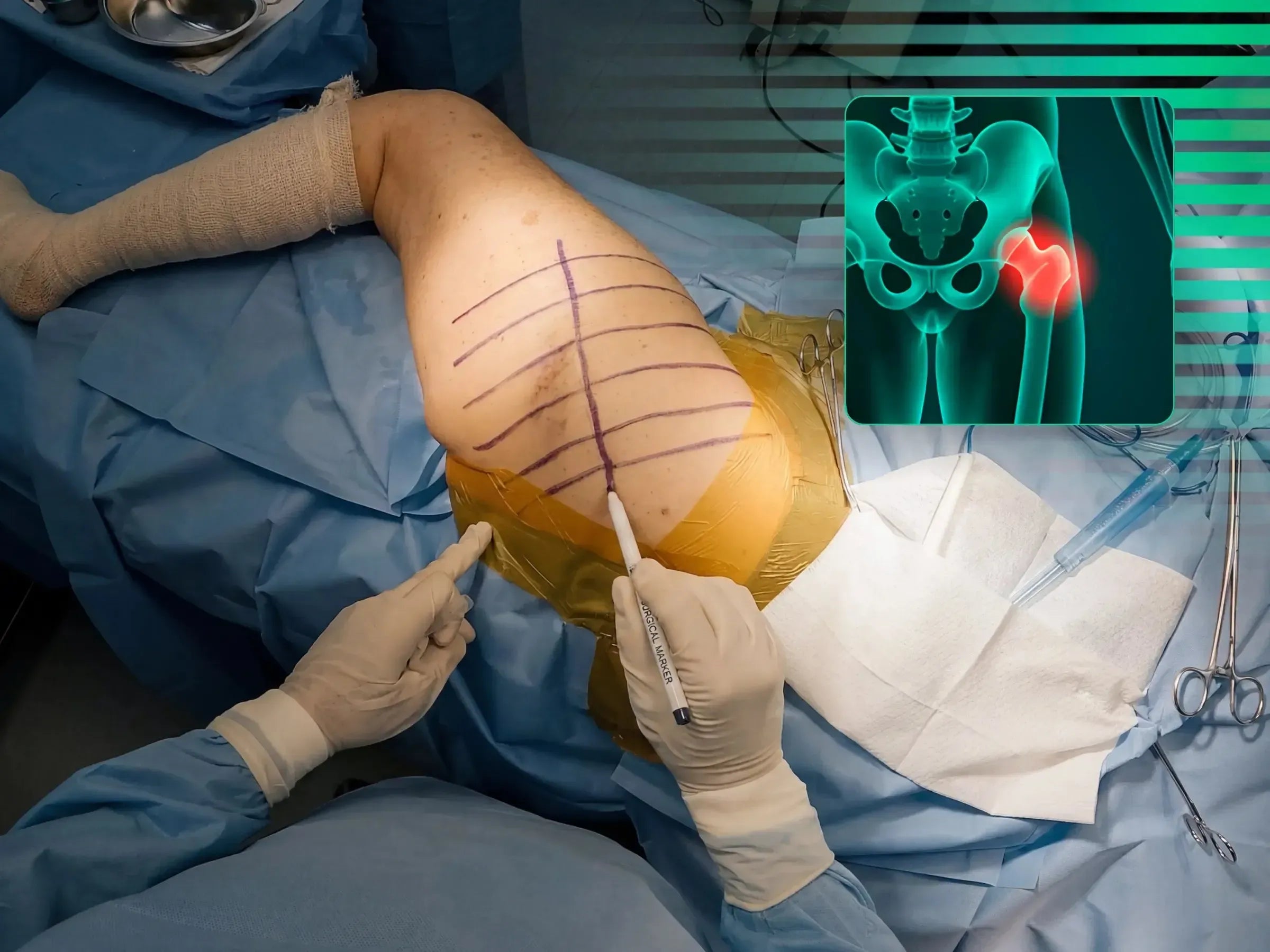 PERIPROSTHETIC HIP FRACTURE [Case 1] · Trochanteric Plate + Cerclage